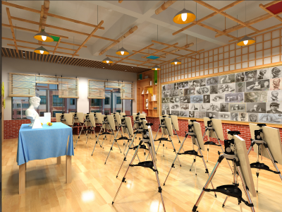 學校美術功能室文化建設